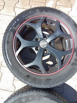 Prodám ALU kola 5x112, zimní pneu 205 55 16, 6,5jx16, Et 42 - 6