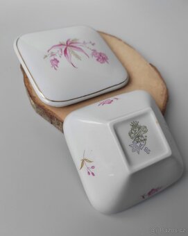 Starožitná porcelánová dóza šperkovnice Jlmenau (1930-1949) - 6