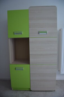 dětský pokoj Lorento - psací stůl, regál, skříň, polička 5ks - 6