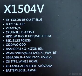 ASUS Vivobook 15 X1504VA-NJ936W Quiet Blue - 6