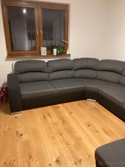 Rozkládací sedačka s úložným prostorem – - 6