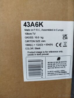 Led televize Hisense 43A6K - 6
