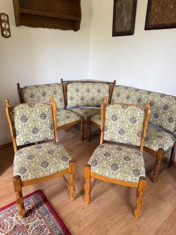 Jídelní sestava - lavice, 2 židle, stolička - 6