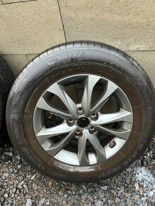 Originální ALU kola Hyundai R16 6,5J s letními pneu - 6