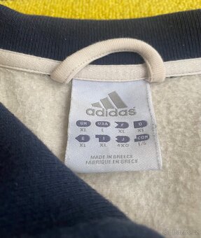 Adidas Vintage bílá mikina na zip (2003) - 6