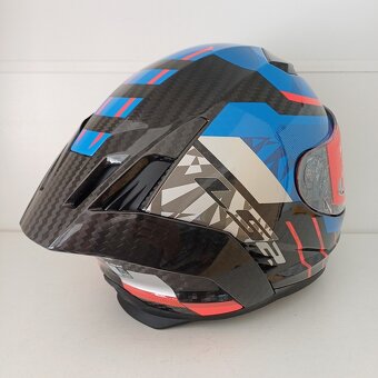 Silniční integrální přilba LS2 DRAGON TRAX Blue Red - 6