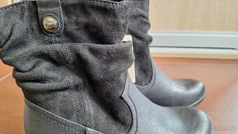 Dámské černé zimní boty - 6