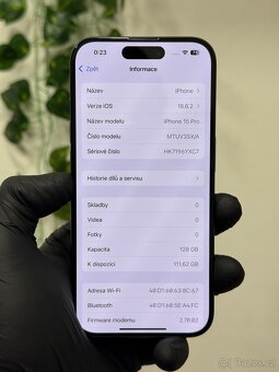 iPhone 15 Pro 128GB modrý - 6