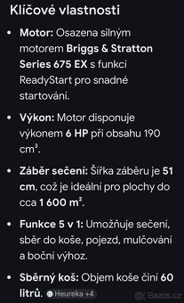 Benzínová sekačka hecht - 6