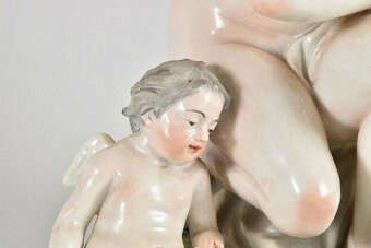 Porcelánová figurální skupina Frankenthal 1779 - 6