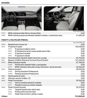 BMW 740d xDrive 5/2025 cerna CR 3500km - 6