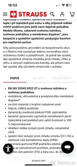 Zimní pracovní boty Engelbert strauss vel.43 - 6