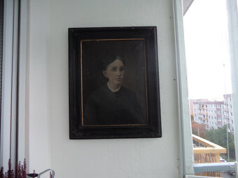 Starožitný obraz-portrét-1890 - 6