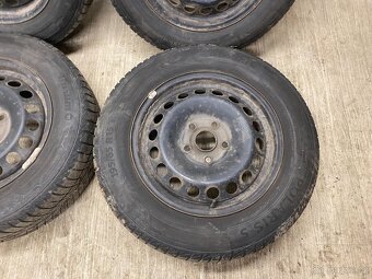 4x PLECHOVÝ DISK 6Jx15H2 ET47 5x112 S PNEU BARUM 195/65R15 - 6