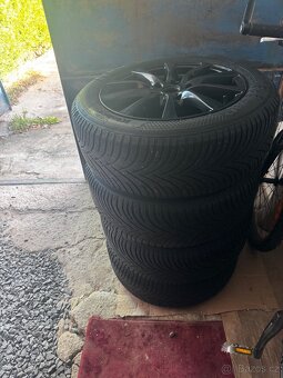 Prémiová Alu černá kola 16r 5x112 i s pneu Škoda, vw, seat - 6