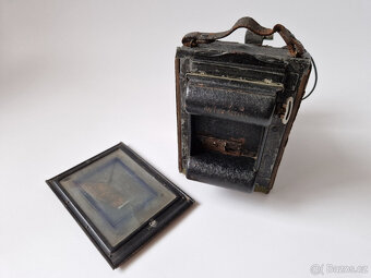 Starý německý měchový fotoaparát Goerz Tenax + Rollex 9x12 - 6