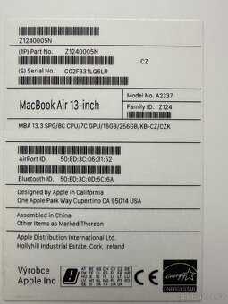 MacBook Air 13.3” M1 2020 - 6
