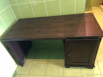 Kancelářský psací stůl IKEA Hemnes,pracov.plocha,židle,lampa - 6