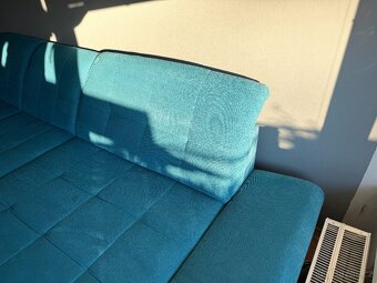 Rohová sedací souprava Xora XXXLutz – výborný stav, studená - 6