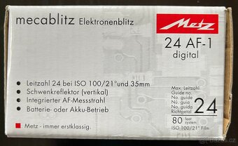 Metz Mecablitz 24 AF-1 Digital Mount Flash - Nikon AF i-TTL - 6