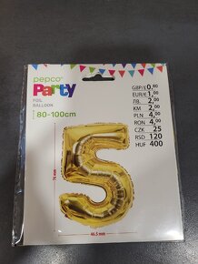 Párty nafukovací číslo 5 - daruji - 6