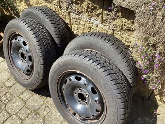 Plechové disky a zimní pneumatiky Barum Polaris 165/70 R - 6