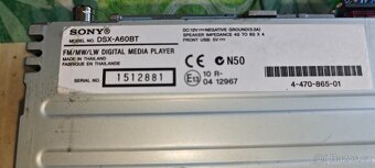 Autorádio SONY DSX-A60BT - 6