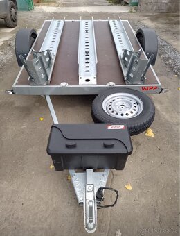 Půjčovna nonstop- přívěsný vozík VAAP na přepravu motorek - 6