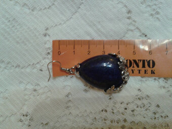 stříbrné náušnice lapis lazuli - 6
