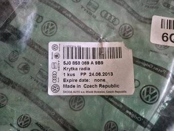 rámeček autorádia 2DIN plastový, Škoda Fabia II - 6