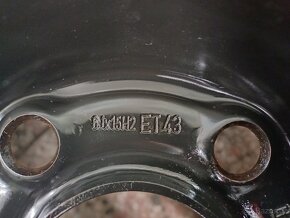 Plechové disky 5x110, ET43, R15 Opel/Fiat/Chevrolet - 6