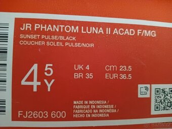 NIKE kopačky Phantom Luna II ACADEMY vel. 36,5 - 6