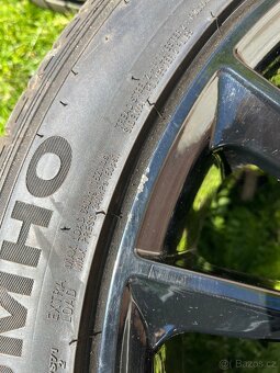 Prodám alu Carmani 5x120 r18 letní pneu 225/45/18 - 6