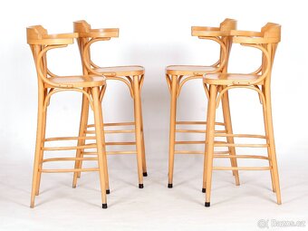 Kvalitní české barové židle TON, buk, 8 ks. - 6
