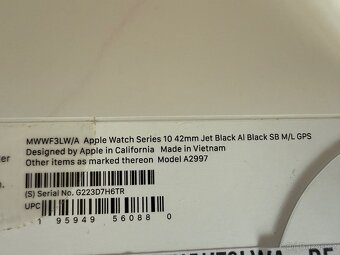 New Apple Watch Series 10 GPS 42mm Jet black Al black sb M/L - 6