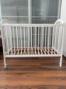 Dětská postýlka bíla dub - 120 x 60 cm - 6