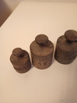 Starožitné závaží 3 kusy - 6