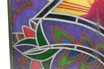 Stará skleněná vitráž - 6