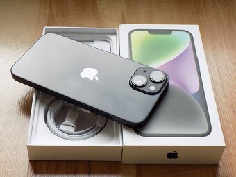 APPLE iPhone 14 128GB Black - ZÁRUKA - TOP STAV - 6