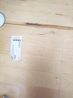 Dřevěný jídelní stůl IKEA + dvě židle - 6