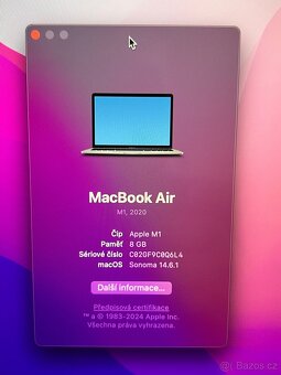 Apple MacBook Air 13,3" M1 256GB (2020), 8GB RAM - 6