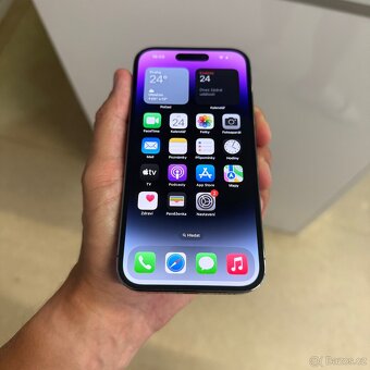 iPhone 14 Pro 128GB fialový, pěkný stav, 12 měsíců záruka - 6