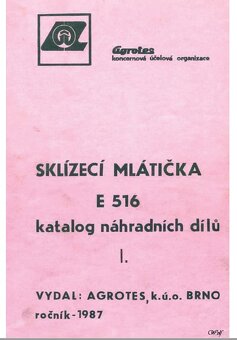 Návod k obsluze kombajn Fortschritt E 516 - 6