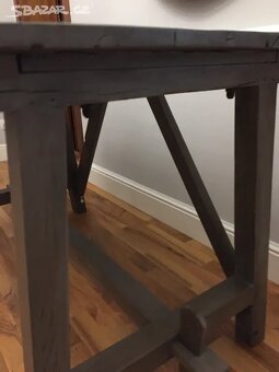 Rustikální masivní psací stůl, výrobce Loberon - 6