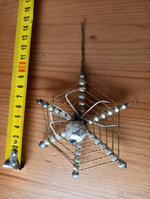 stará korálková ozdoba pavouk 2 kusy - 50. léta - 6