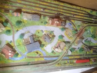 Modelová železnice N 1:160 panel 236x76cm s kolejivem Piko - 6