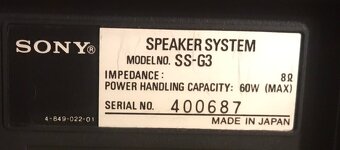 VINTAGE RARITNÍ REPRO SONY SG-3 (ROK 1977) 60/120W - 6