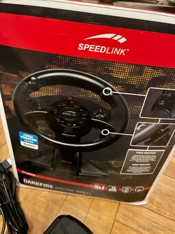 Herní volant , pedály a dvě hry - 6