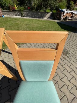 Kuchyňský rozkládací jídelní stůl včetně 4 ks židlí - 6