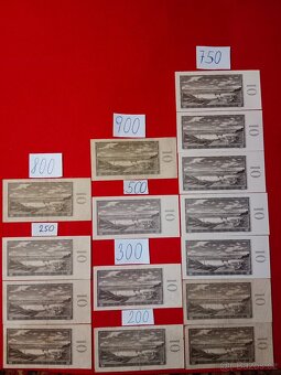 Československé bankovky první část - ceny za kus u bankovek - 6